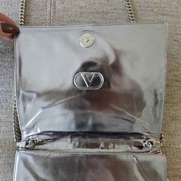 Valentino Garavani Vintage Night Leather Patched and Suede Purse / Clutch - Picture 5 of 11